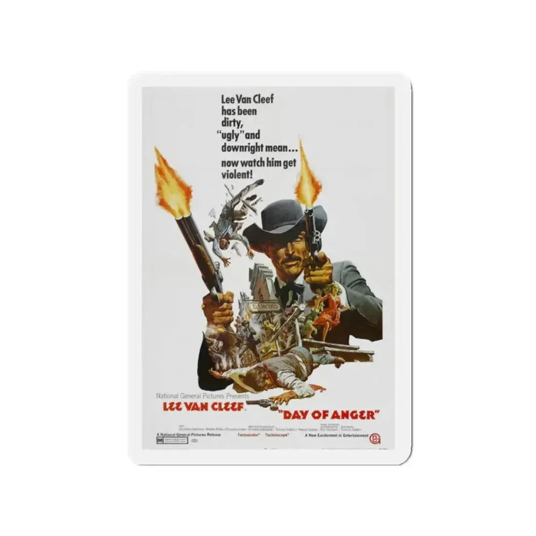 DAY OF ANGER 1967 Movie Poster - Refrigerator Magnet - The Sticker Space