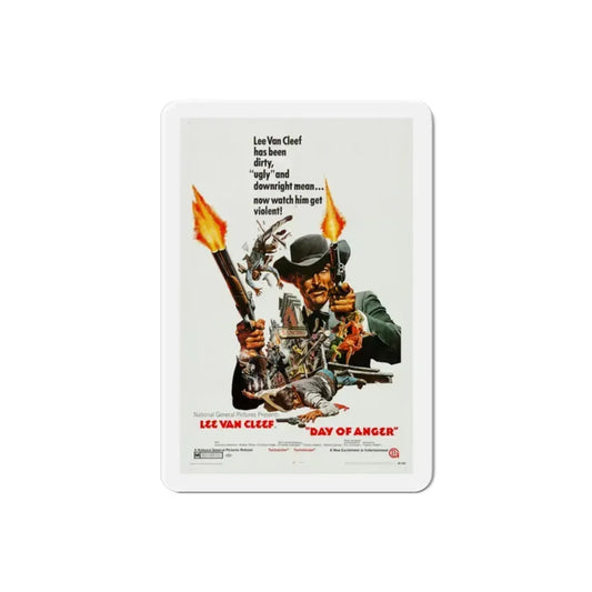 Day of Anger 1969 Movie Poster Refrigerator Magnet 2 Inch - The Sticker Space