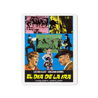 DAY OF ANGER (SPANISH) 1967 Movie Poster - Die-Cut Magnet-2" x 2"-The Sticker Space