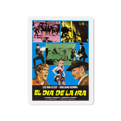 DAY OF ANGER (SPANISH) 1967 Movie Poster - Die-Cut Magnet-3" x 3"-The Sticker Space