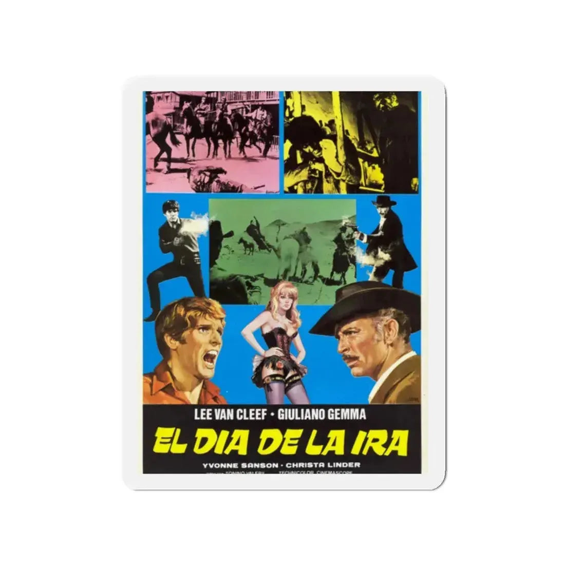 DAY OF ANGER (SPANISH) 1967 Movie Poster - Refrigerator Magnet 2 Inch - The Sticker Space