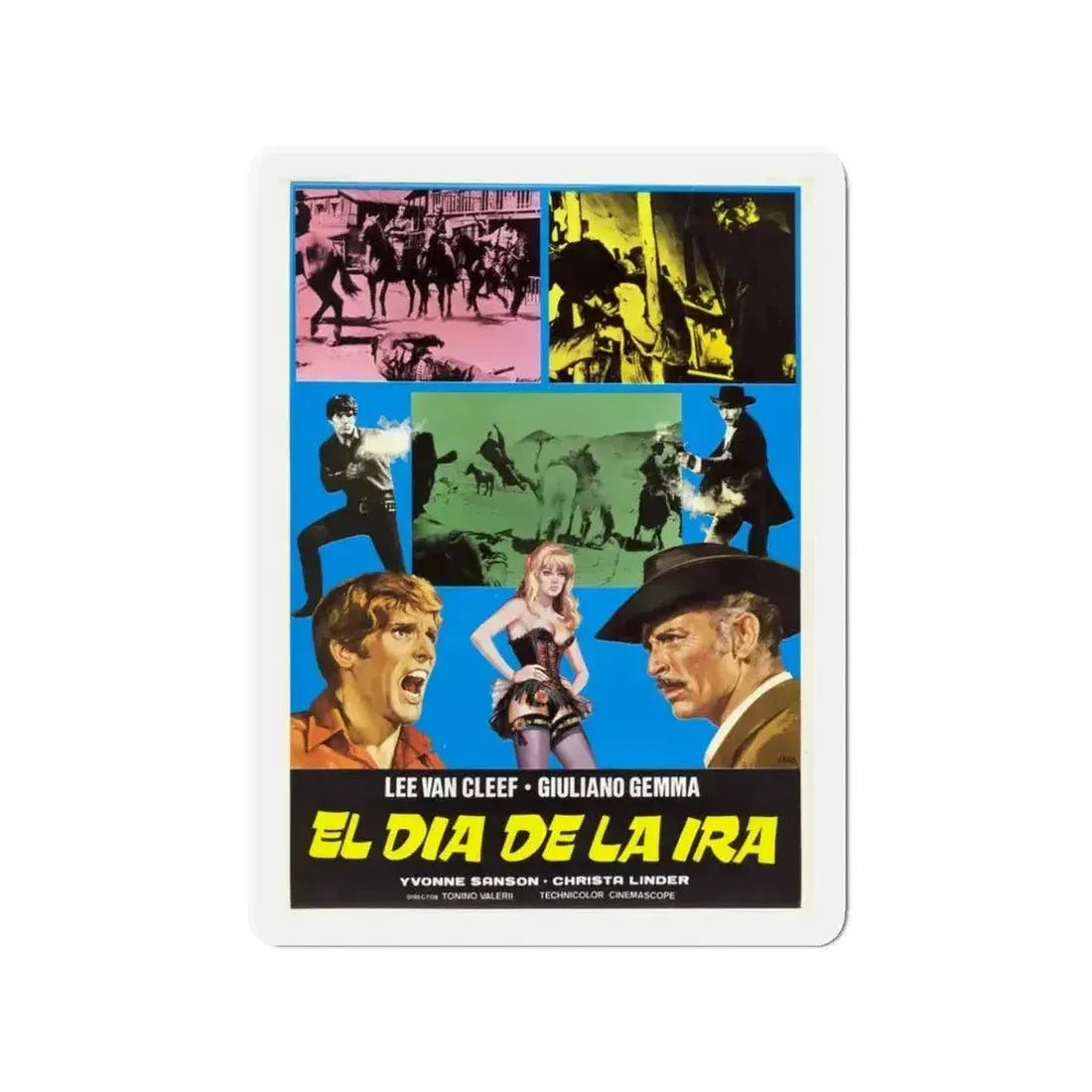 DAY OF ANGER (SPANISH) 1967 Movie Poster - Refrigerator Magnet - The Sticker Space
