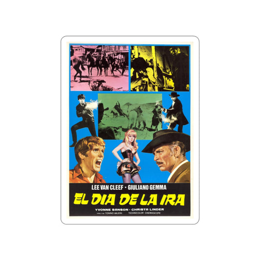 DAY OF ANGER (SPANISH) 1967 Movie Poster STICKER Vinyl Die-Cut Decal-2 Inch-The Sticker Space