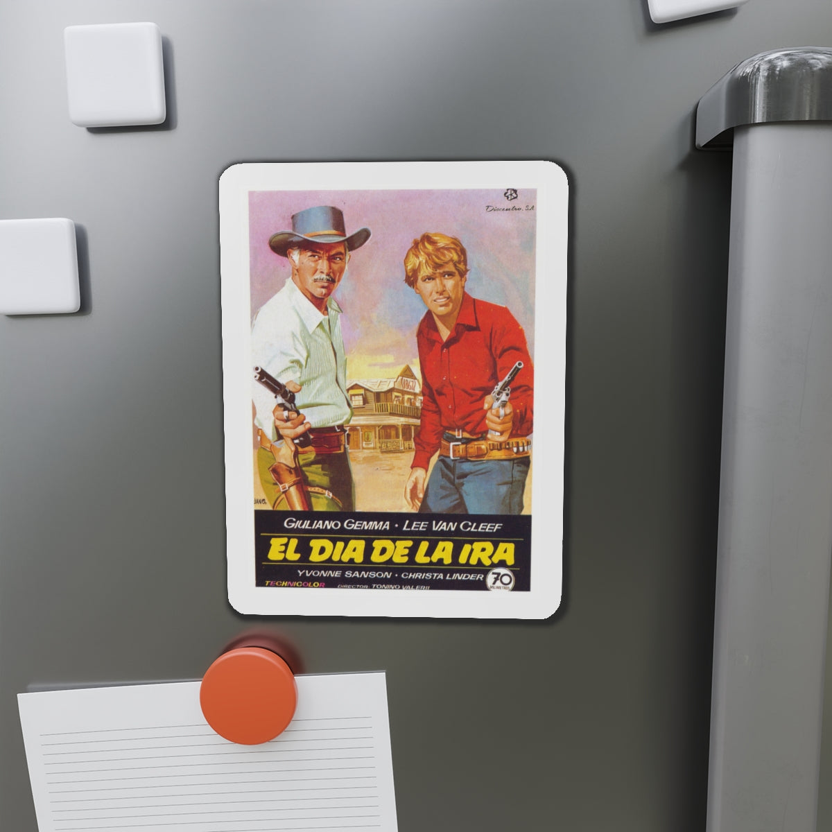 DAY OF ANGER (SPANISH) 2 1967 Movie Poster - Die-Cut Magnet-The Sticker Space