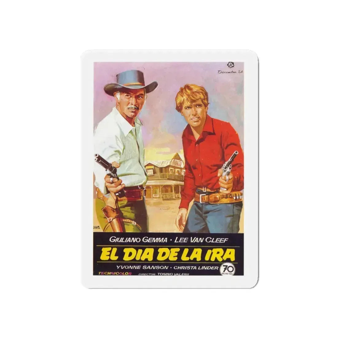 DAY OF ANGER (SPANISH) 2 1967 Movie Poster - Refrigerator Magnet 6 Inch - The Sticker Space