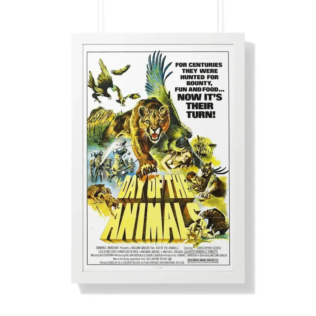 DAY OF THE ANIMALS 1977 - Framed Movie Poster - The Sticker Space