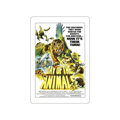 DAY OF THE ANIMALS 1977 Movie Poster STICKER Vinyl Die-Cut Decal 4 Inch - The Sticker Space