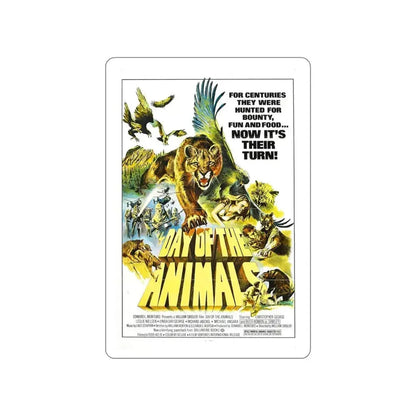 DAY OF THE ANIMALS 1977 Movie Poster STICKER Vinyl Die-Cut Decal 5 Inch - The Sticker Space