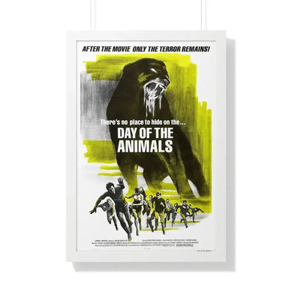 DAY OF THE ANIMALS (2) 1977 - Framed Movie Poster 20" x 30" White - The Sticker Space