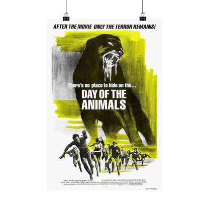 DAY OF THE ANIMALS (2) 1977 - Paper Movie Poster 12″ x 18″ Matte - The Sticker Space