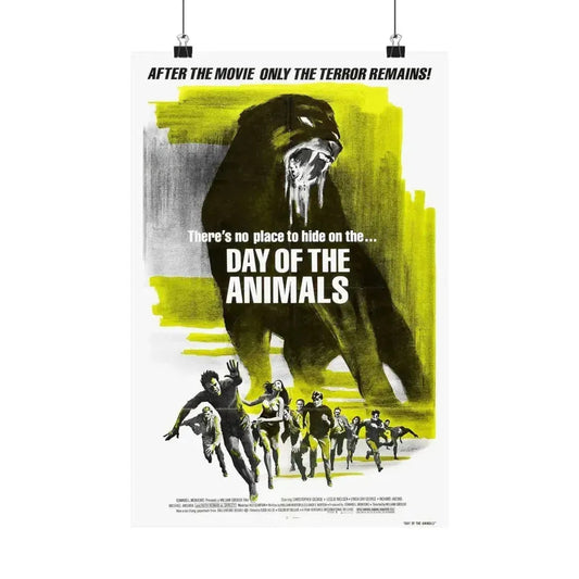 DAY OF THE ANIMALS (2) 1977 - Paper Movie Poster 12″ x 18″ Matte - The Sticker Space