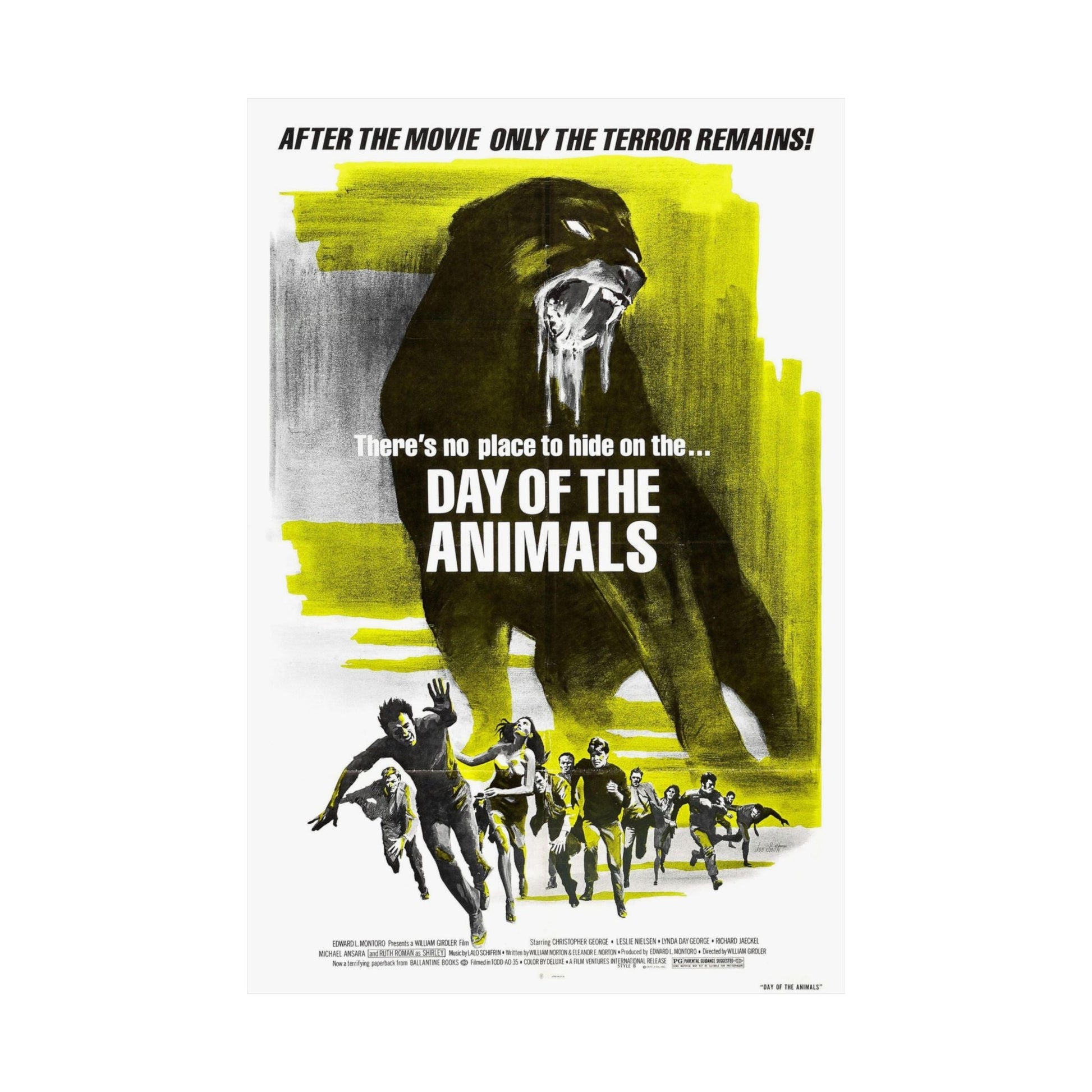 DAY OF THE ANIMALS (2) 1977 - Paper Movie Poster-The Sticker Space