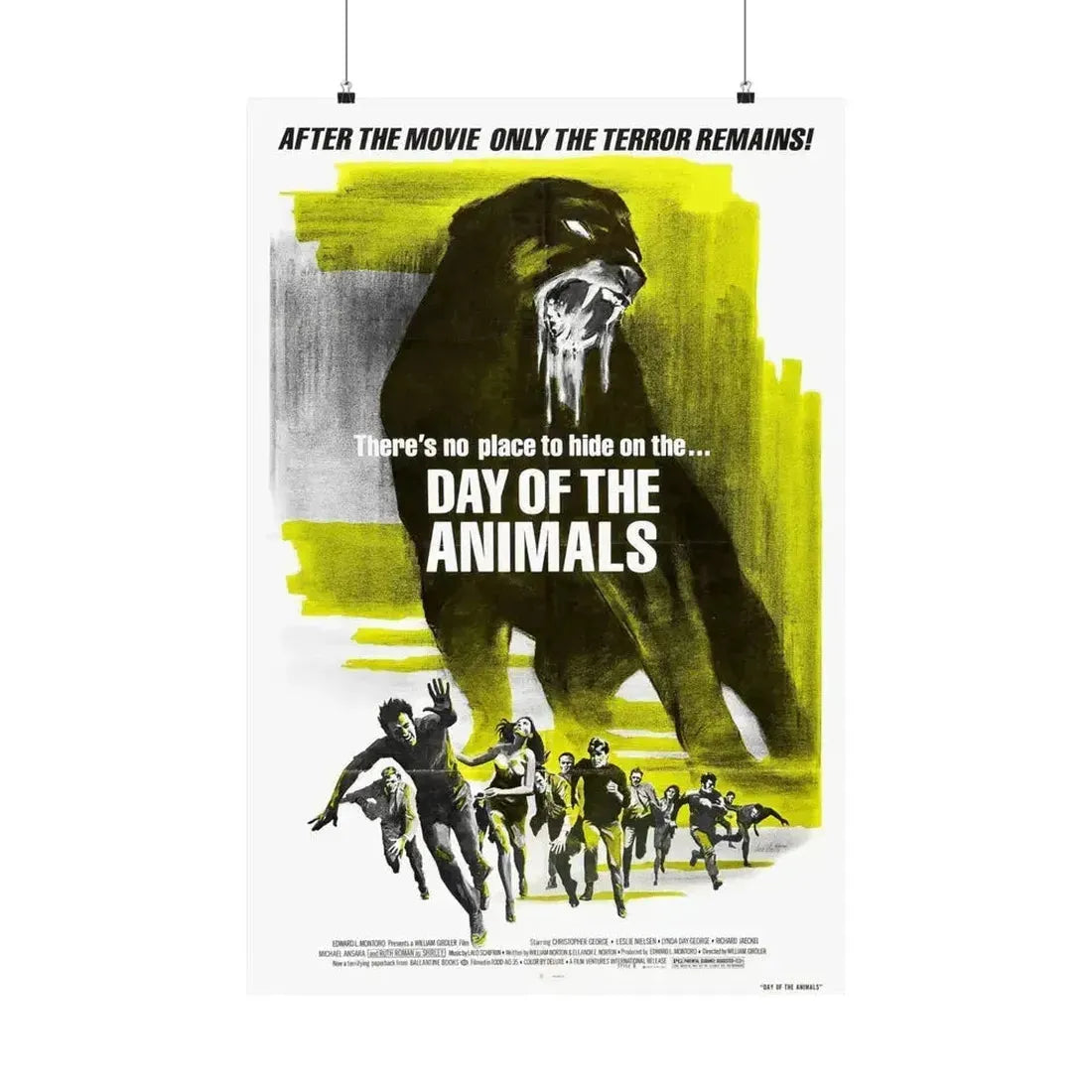 DAY OF THE ANIMALS (2) 1977 - Paper Movie Poster 24″ x 36″ Matte - The Sticker Space