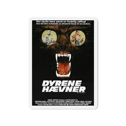 DAY OF THE ANIMALS (DANISH) 1977 Movie Poster - Die-Cut Magnet-3" x 3"-The Sticker Space