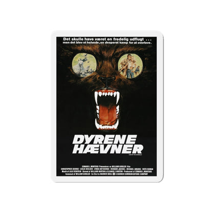 DAY OF THE ANIMALS (DANISH) 1977 Movie Poster - Die-Cut Magnet-5" x 5"-The Sticker Space