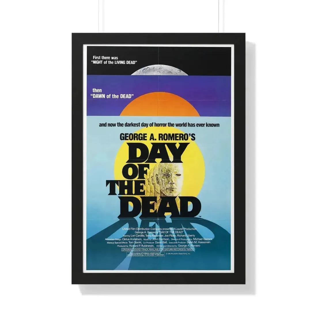 DAY OF THE DEAD 1985 - Framed Movie Poster - The Sticker Space