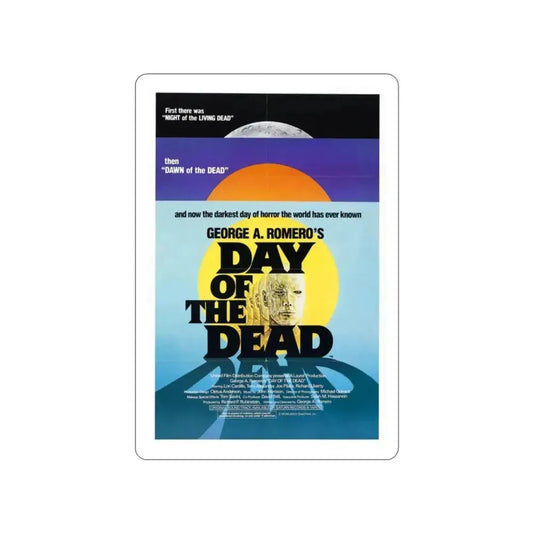 DAY OF THE DEAD 1985 Movie Poster STICKER Vinyl Die-Cut Decal 2 Inch - The Sticker Space