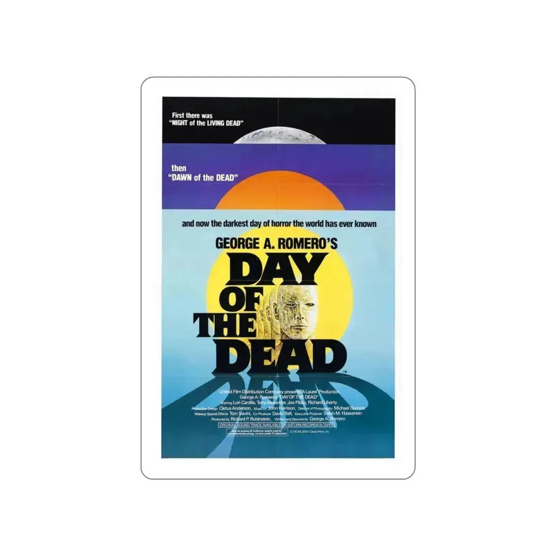 DAY OF THE DEAD 1985 Movie Poster STICKER Vinyl Die-Cut Decal 3 Inch - The Sticker Space