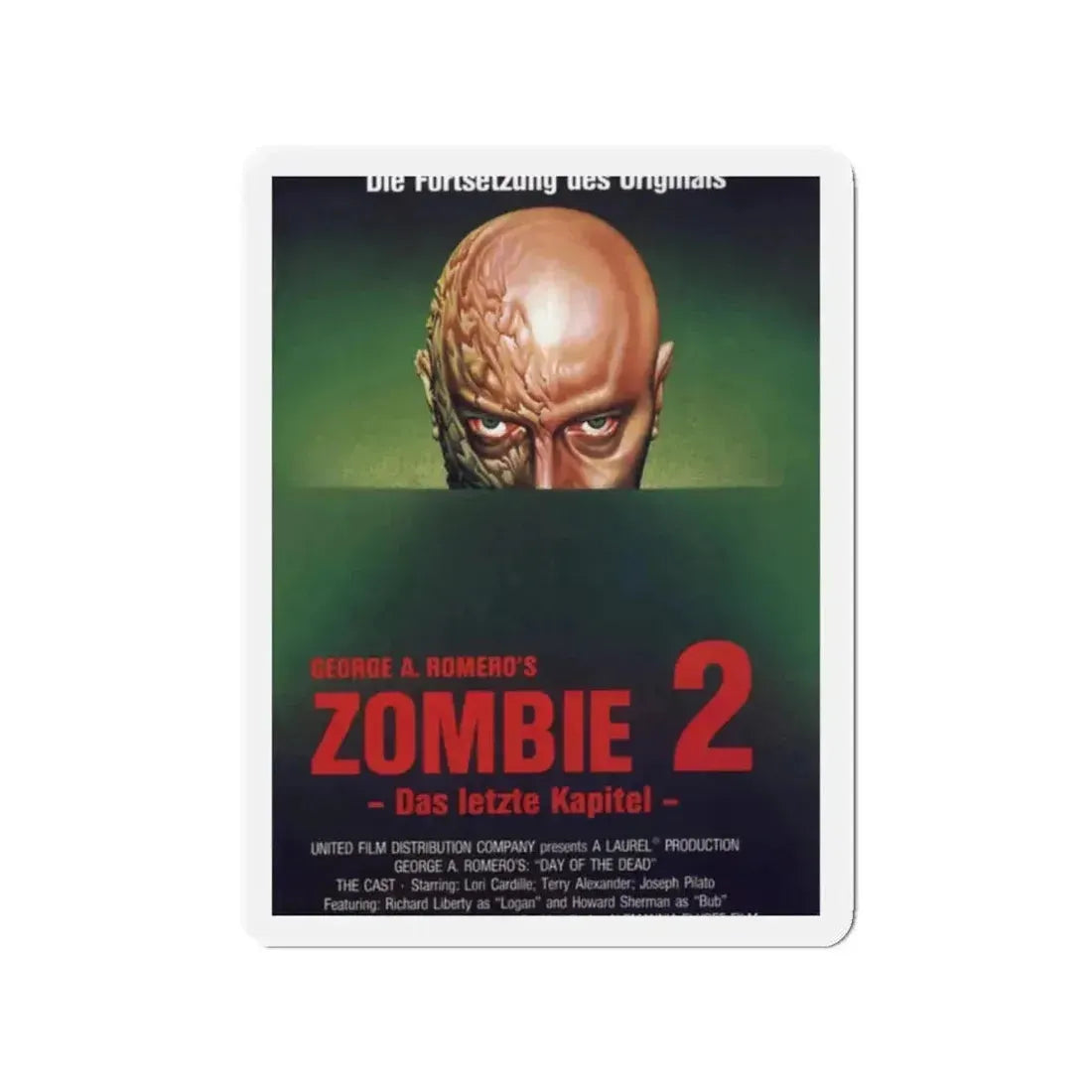 DAY OF THE DEAD (GERMAN) 1985 Movie Poster - Refrigerator Magnet - The Sticker Space