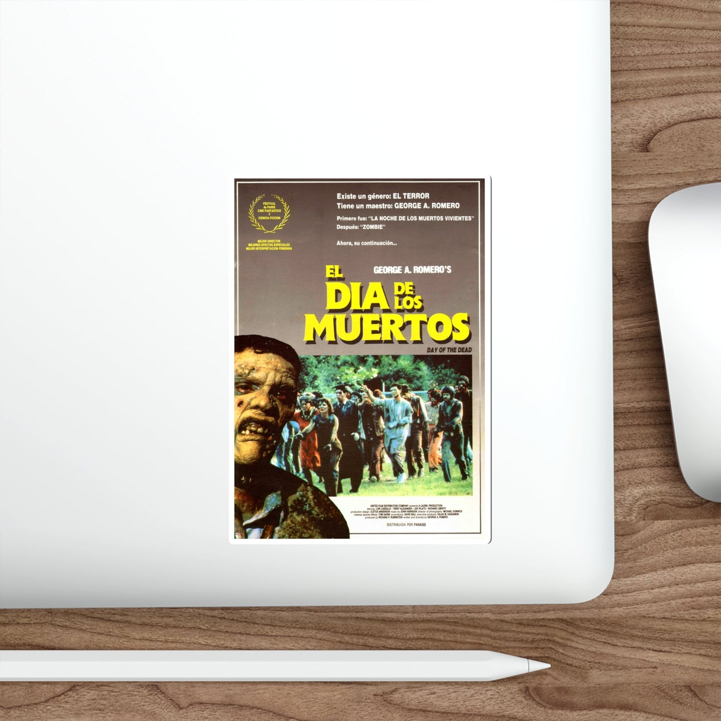 DAY OF THE DEAD (SPANISH) 1985 Movie Poster STICKER Vinyl Die-Cut Decal-The Sticker Space