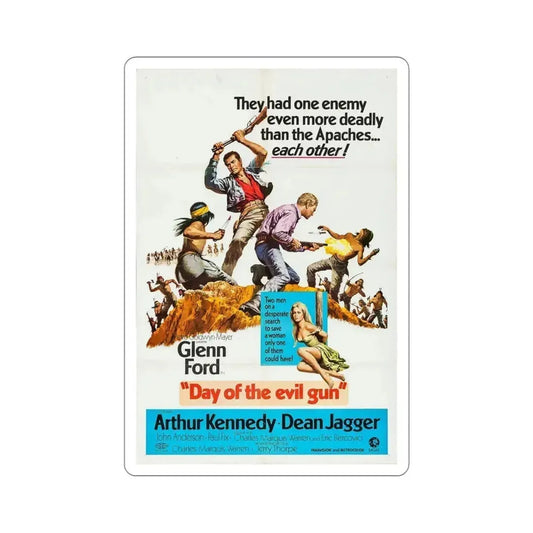 Day of the Evil Gun 1968 Movie Poster STICKER Vinyl Die-Cut Decal 6 Inch - The Sticker Space