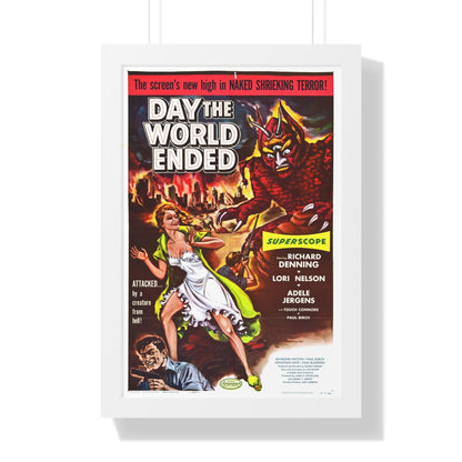 DAY THE WORLD ENDED 1955 - Framed Movie Poster-16″ x 24″-The Sticker Space