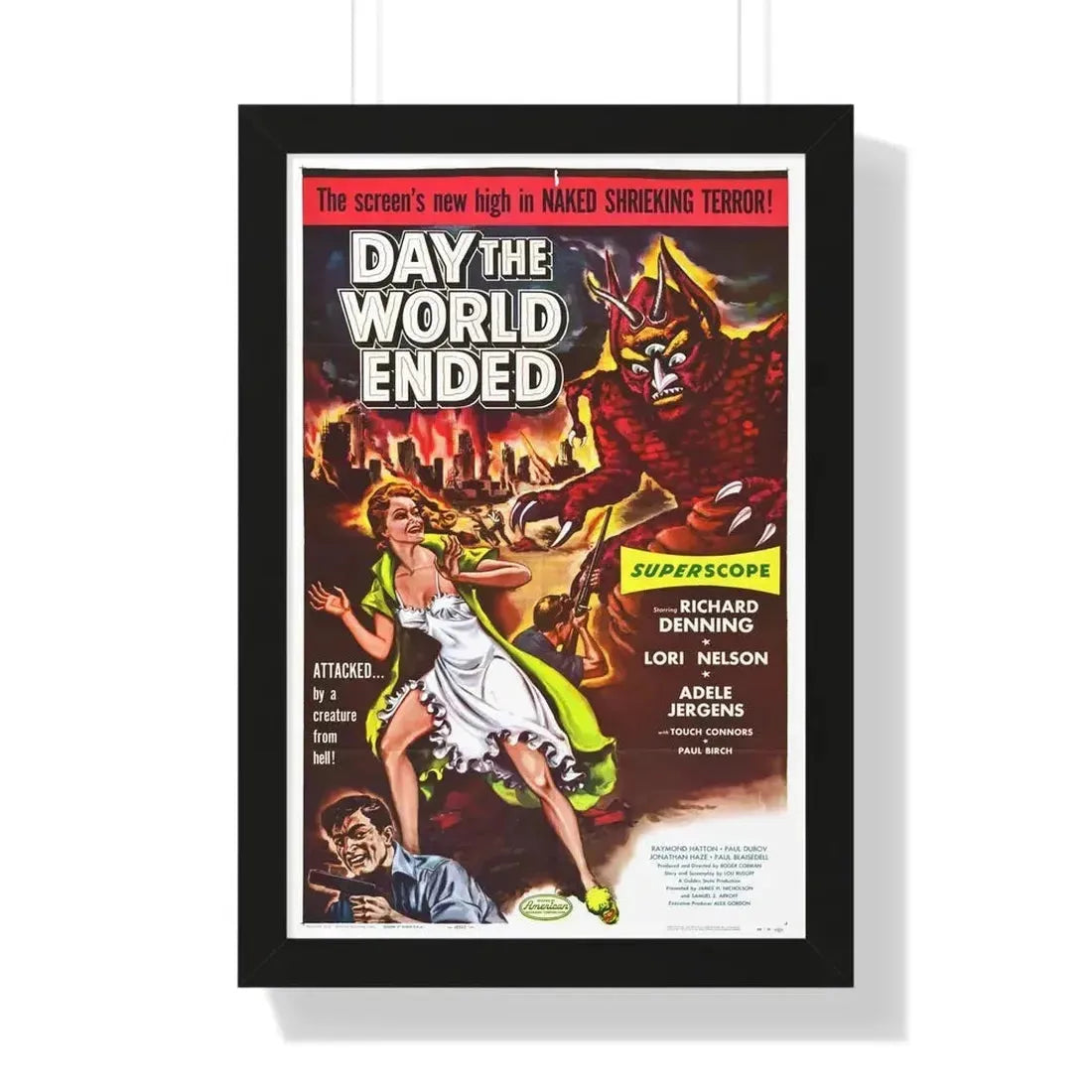 DAY THE WORLD ENDED 1955 - Framed Movie Poster - The Sticker Space