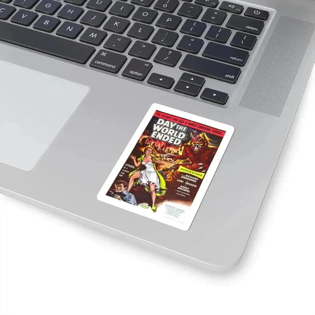 DAY THE WORLD ENDED 1955 Movie Poster - STICKER Vinyl Kiss-Cut Decal - The Sticker Space