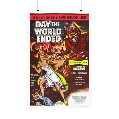 DAY THE WORLD ENDED 1955 - Paper Movie Poster 24″ x 36″ Matte - The Sticker Space