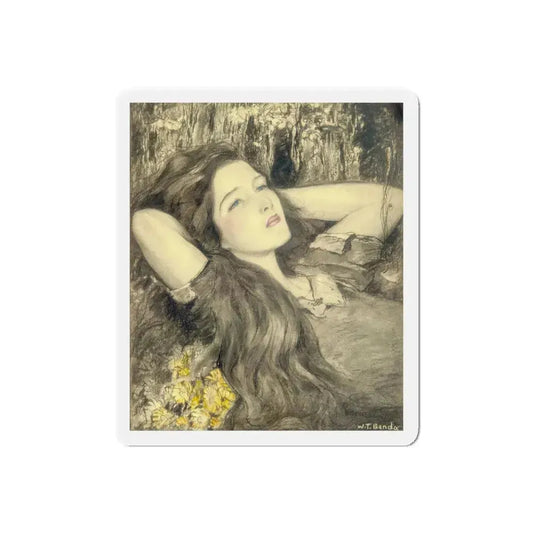 Daydreams (Magazine Illustration) Refrigerator Magnet 6 Inch Die-Cut - The Sticker Space