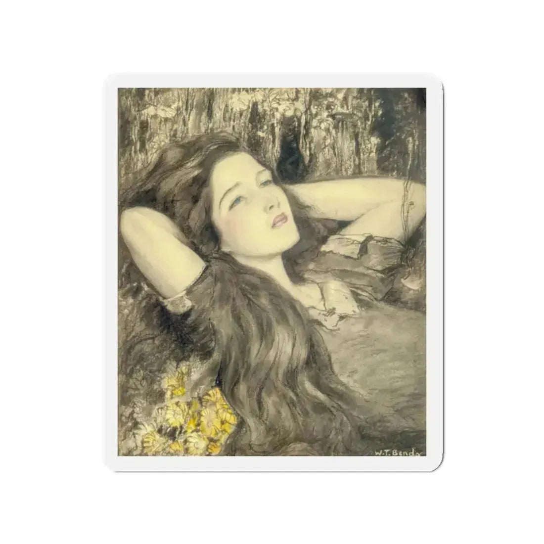 Daydreams (Magazine Illustration) Refrigerator Magnet - The Sticker Space