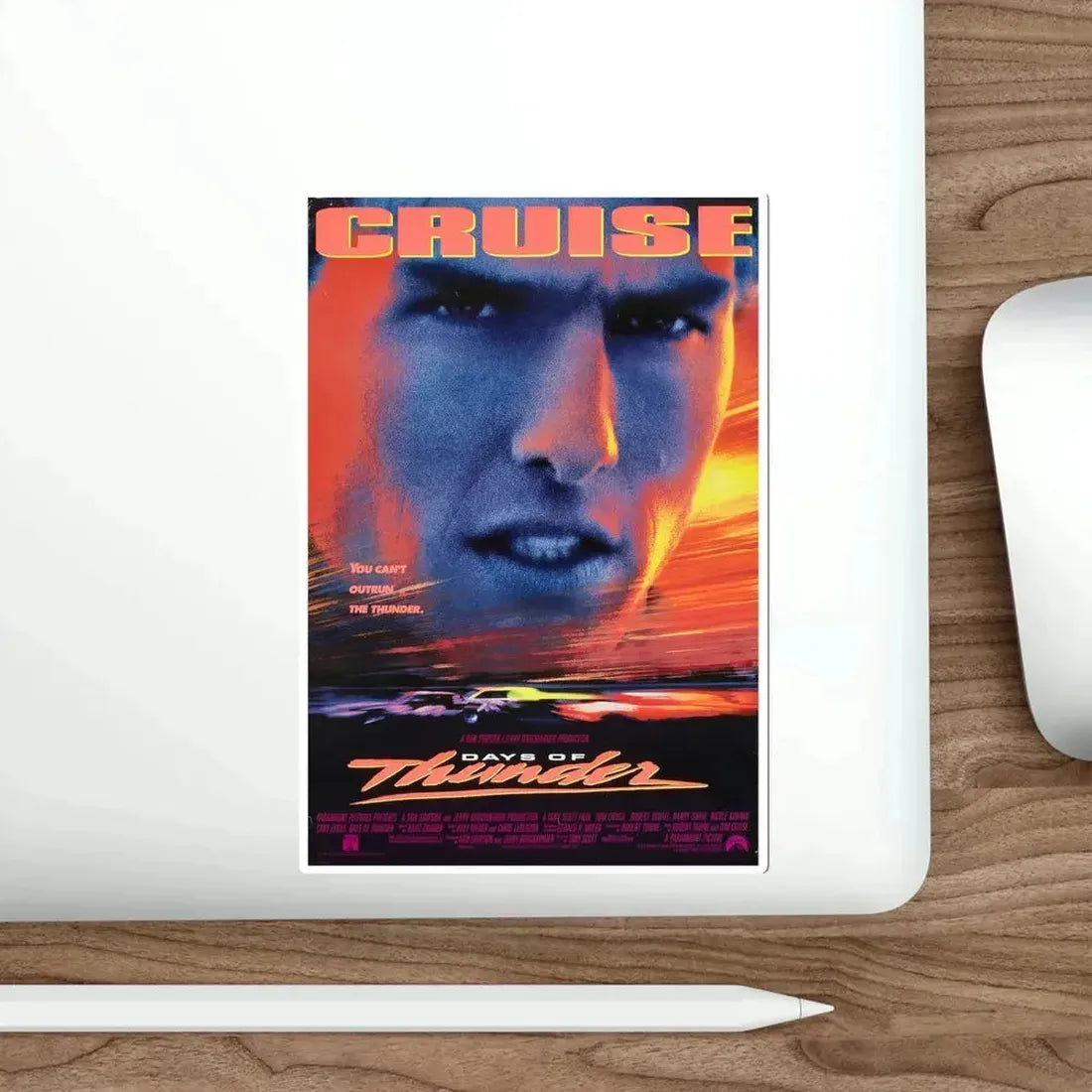 Days of Thunder 1990 Movie Poster STICKER Vinyl Die-Cut Decal - The Sticker Space