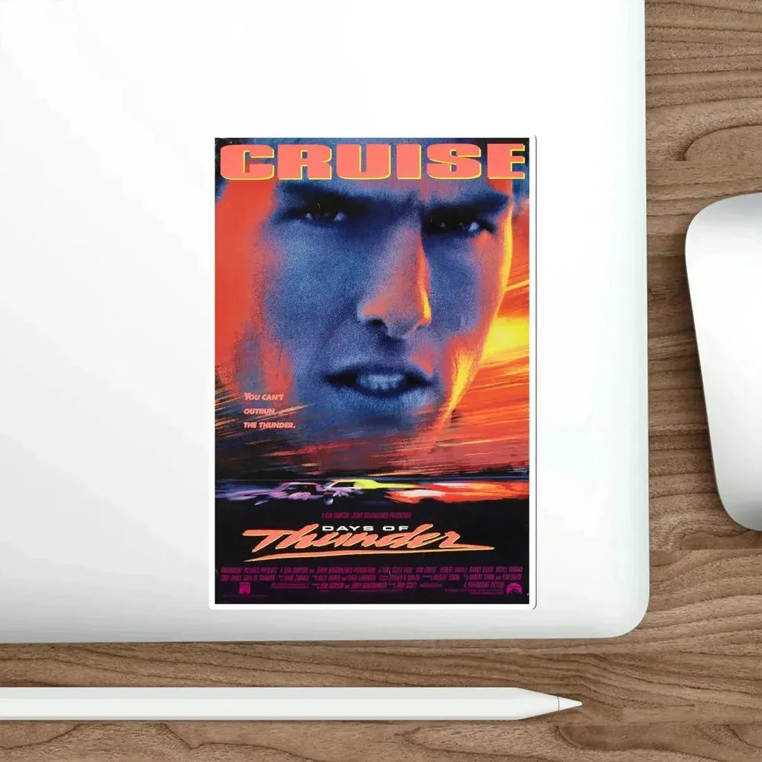 Days of Thunder 1990 Movie Poster STICKER Vinyl Die-Cut Decal - The Sticker Space