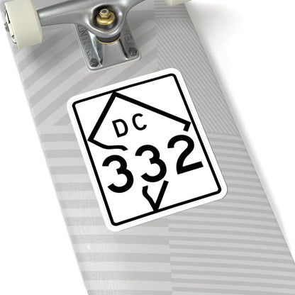 DC-332 (Washington D.C.) (Road Sign) STICKER Vinyl Kiss-Cut Decal - The Sticker Space
