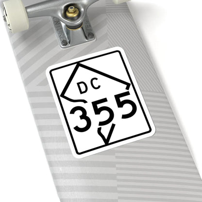 DC-355 (Washington D.C.) (Road Sign) STICKER Vinyl Kiss-Cut Decal - The Sticker Space