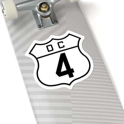 DC-4 (Washington D.C.) (Road Sign) STICKER Vinyl Kiss-Cut Decal - The Sticker Space