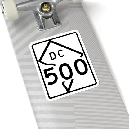 DC-500 (Washington D.C.) (Road Sign) STICKER Vinyl Kiss-Cut Decal - The Sticker Space