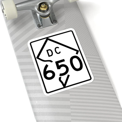 DC-650 (Washington D.C.) (Road Sign) STICKER Vinyl Kiss-Cut Decal - The Sticker Space