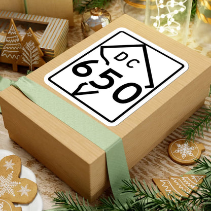 DC-650 (Washington D.C.) (Road Sign) STICKER Vinyl Kiss-Cut Decal - The Sticker Space