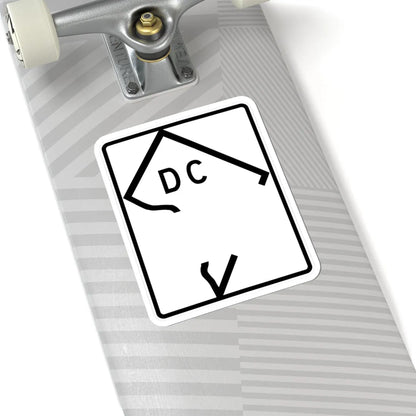 DC-blank (Washington D.C.) (Road Sign) STICKER Vinyl Kiss-Cut Decal - The Sticker Space