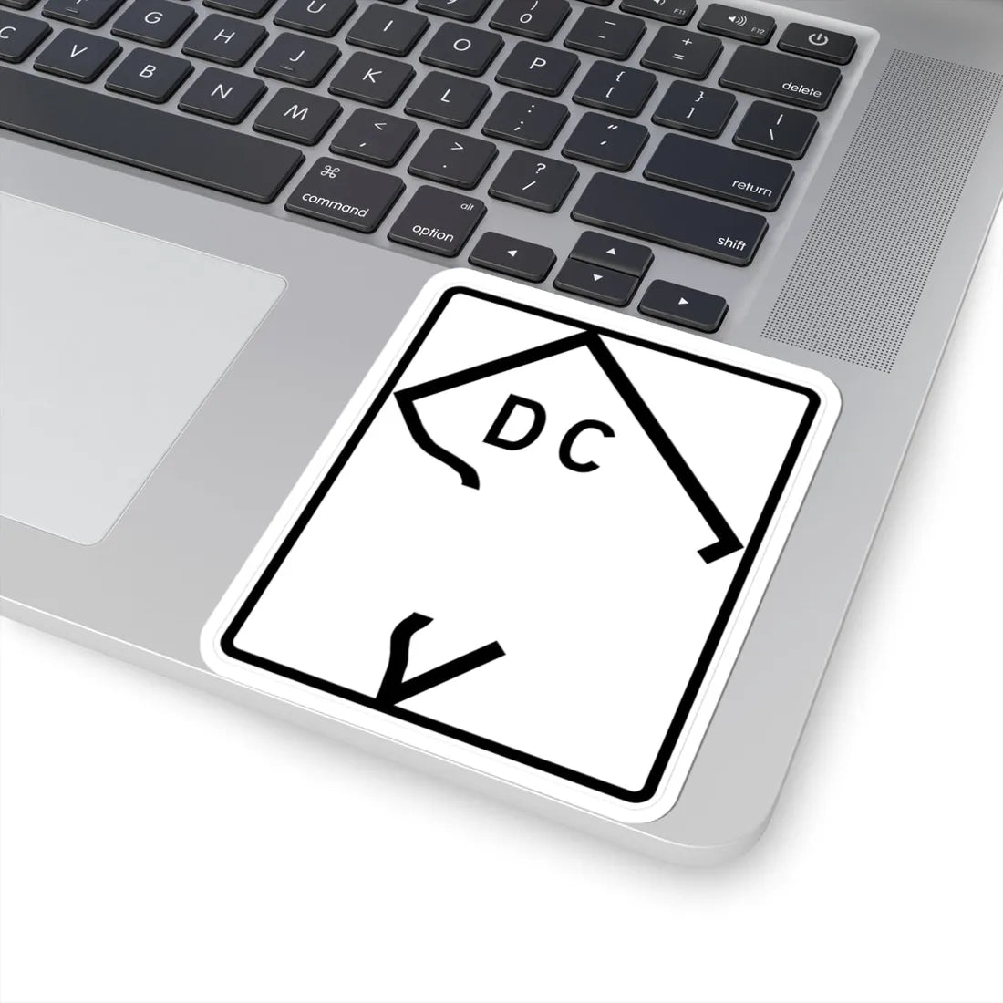 DC-blank (Washington D.C.) (Road Sign) STICKER Vinyl Kiss-Cut Decal - The Sticker Space