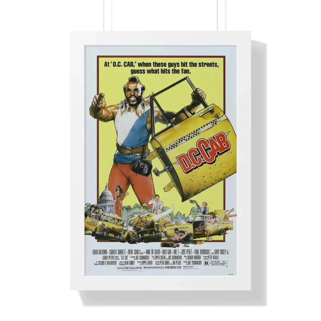 DC CAB 1983 - Framed Movie Poster 16″ x 24″ White - The Sticker Space