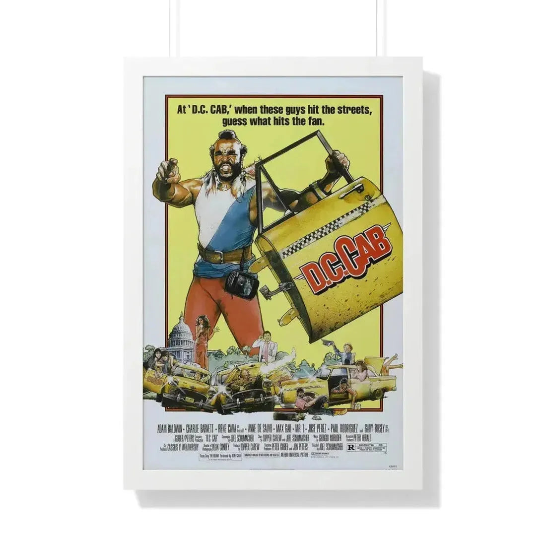 DC CAB 1983 - Framed Movie Poster 20" x 30" White - The Sticker Space