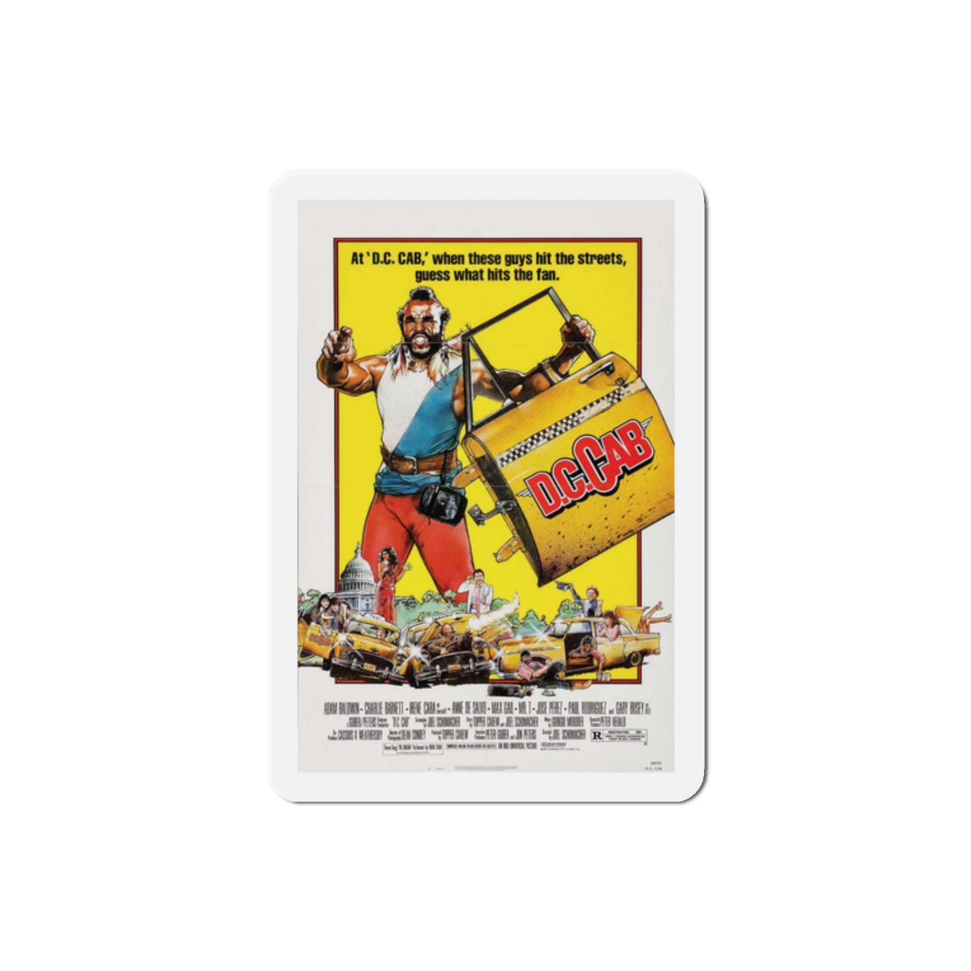 DC Cab 1983 Movie Poster Die-Cut Magnet-The Sticker Space