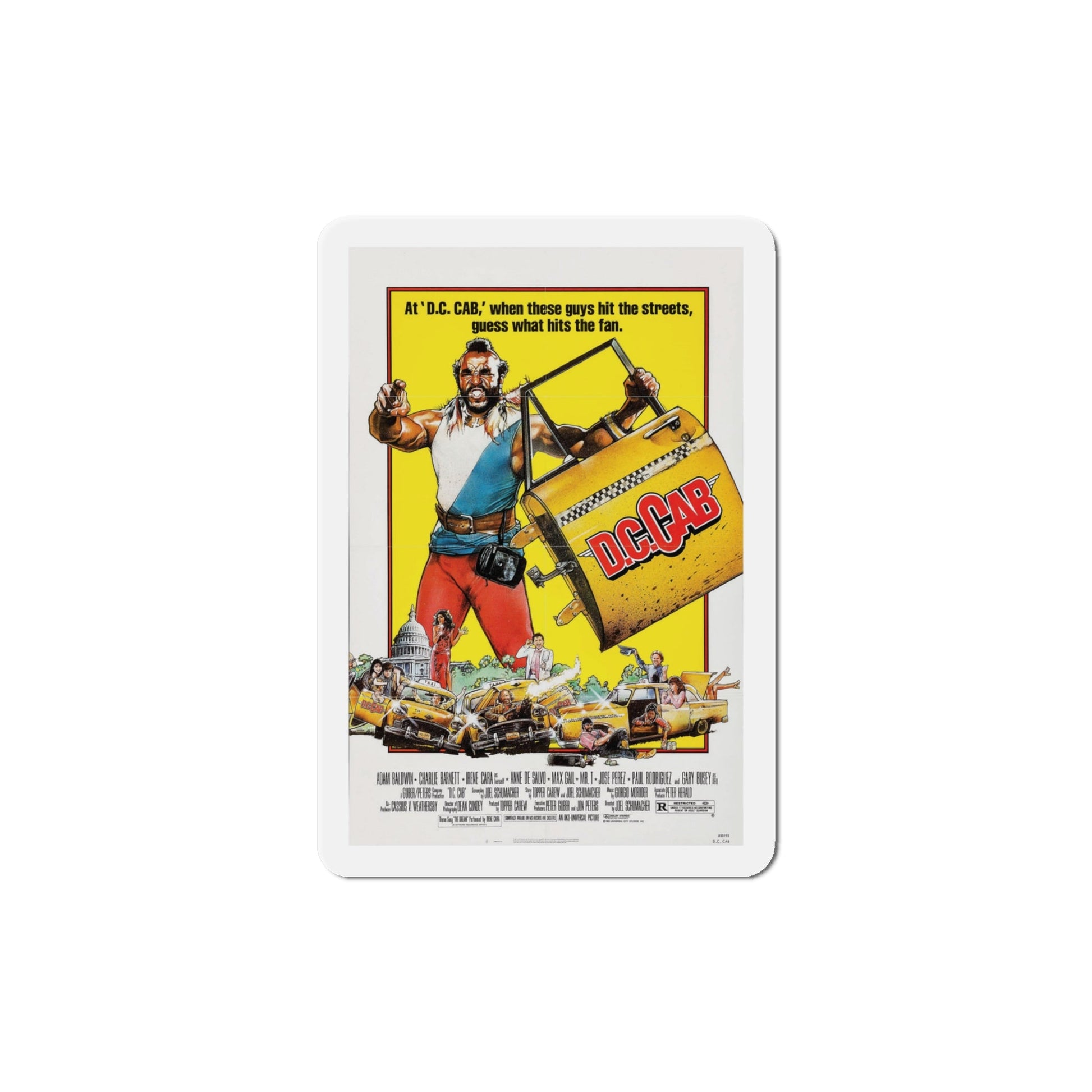 DC Cab 1983 Movie Poster Die-Cut Magnet-The Sticker Space