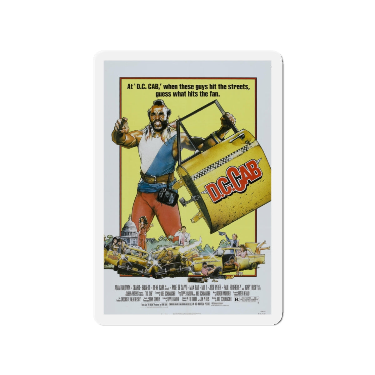 DC CAB 1983 Movie Poster - Die-Cut Magnet-3" x 3"-The Sticker Space