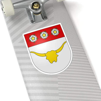 Düdingen-coat of arms (Switzerland) (Coat of Arms) STICKER Vinyl Kiss-Cut Decal - The Sticker Space