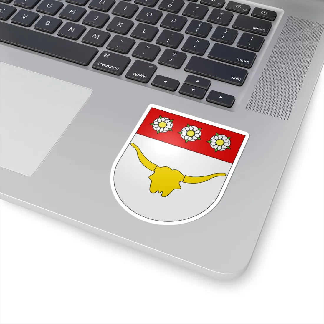 Düdingen-coat of arms (Switzerland) (Coat of Arms) STICKER Vinyl Kiss-Cut Decal - The Sticker Space