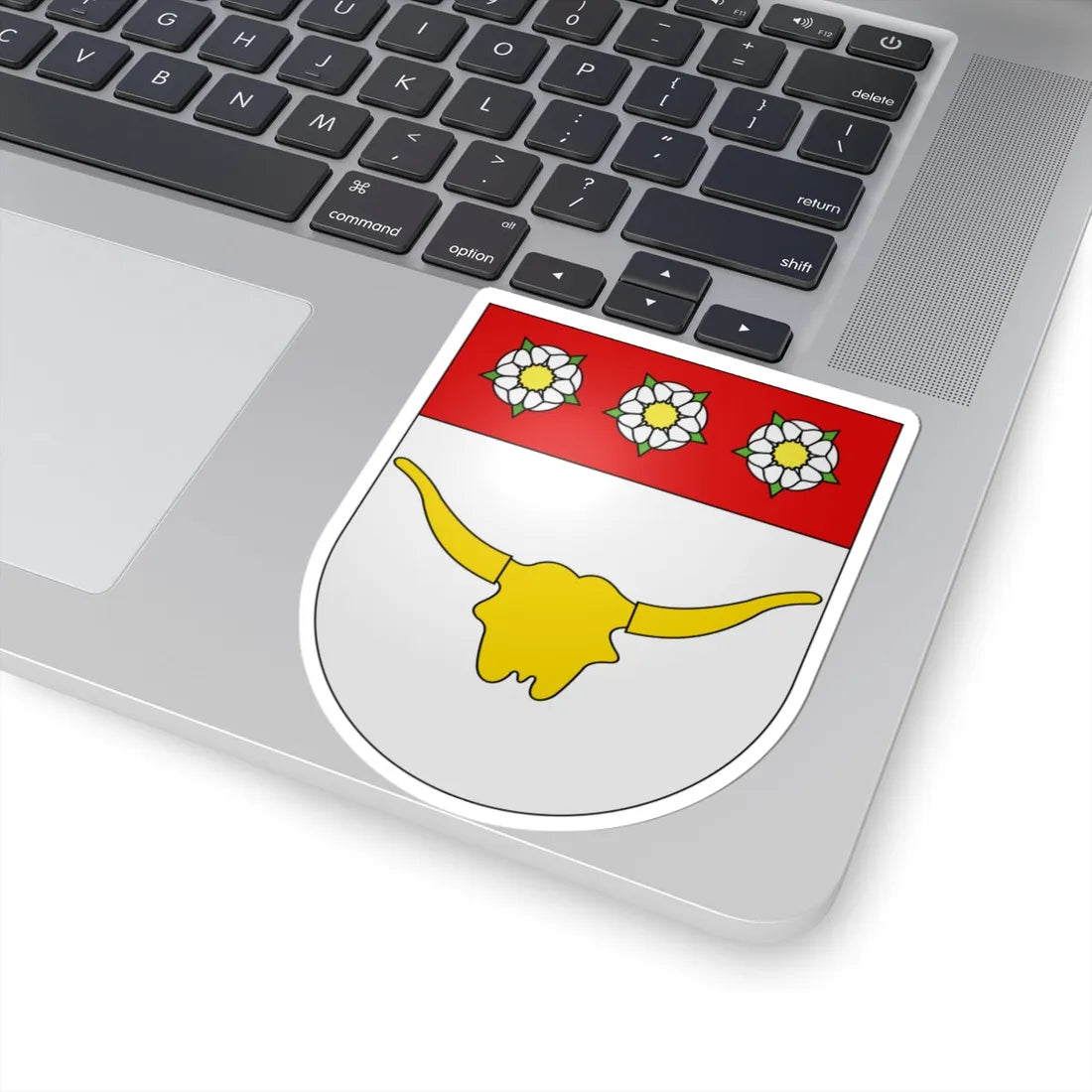 Düdingen-coat of arms (Switzerland) (Coat of Arms) STICKER Vinyl Kiss-Cut Decal - The Sticker Space