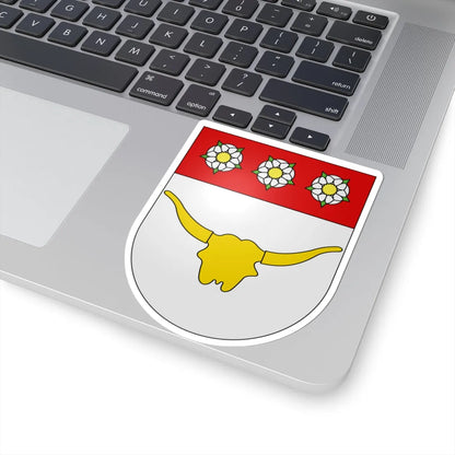 Düdingen-coat of arms (Switzerland) (Coat of Arms) STICKER Vinyl Kiss-Cut Decal - The Sticker Space